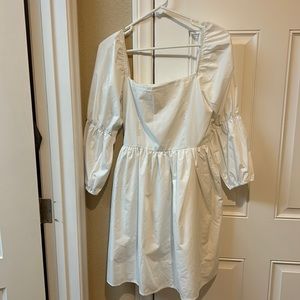 White baby doll dress